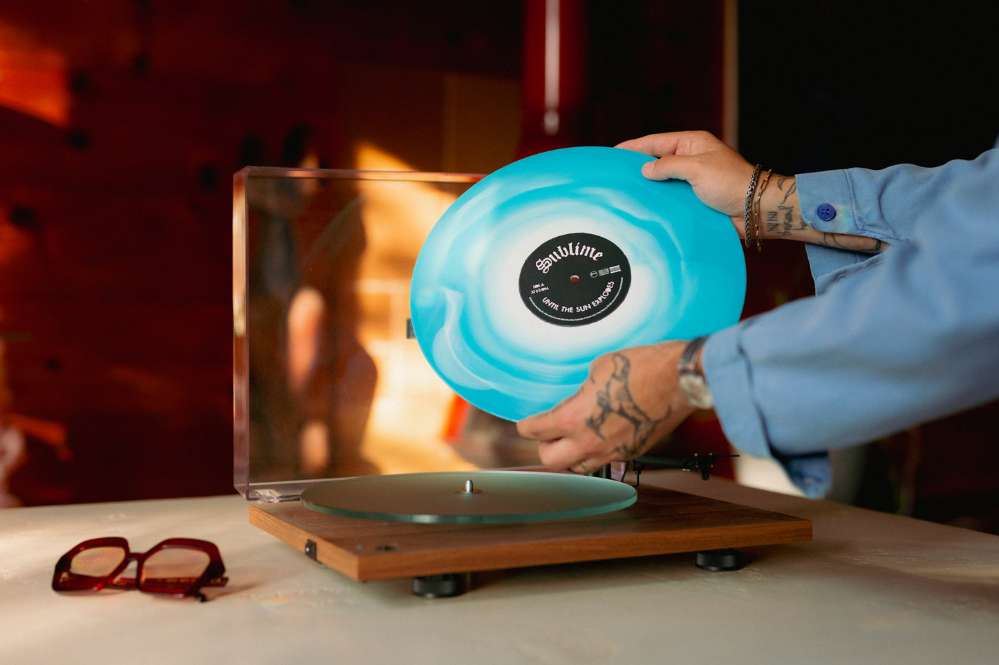 Until The Sun Explodes Ocean Wave Swirl Vinyl